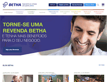 Tablet Screenshot of betha.com.br